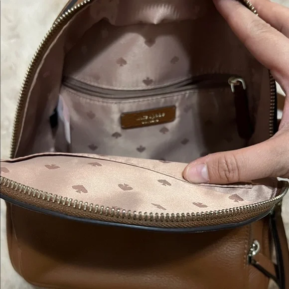 Kate Spade Tan Leather Mini Backpack - Picture 5 of 12